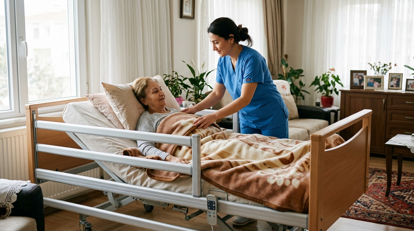 Bakıcı Yükünü Azaltan Yükseklik Ayarlı (Asansörlü) Hasta Karyolaları ve Ergonomi Rehberi
