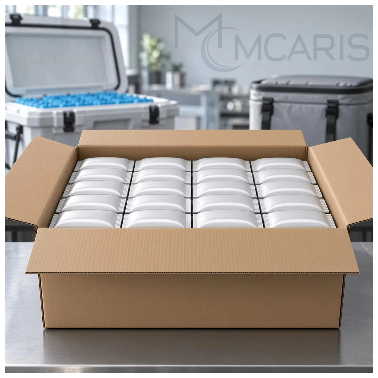 100'lü Buz Jeli Soğutucu Paket Seti - Soft Ice Pack Jel Buz Torbası (Gümüş Beyaz) (Kargo Dahil) - Küçük Önizleme 2