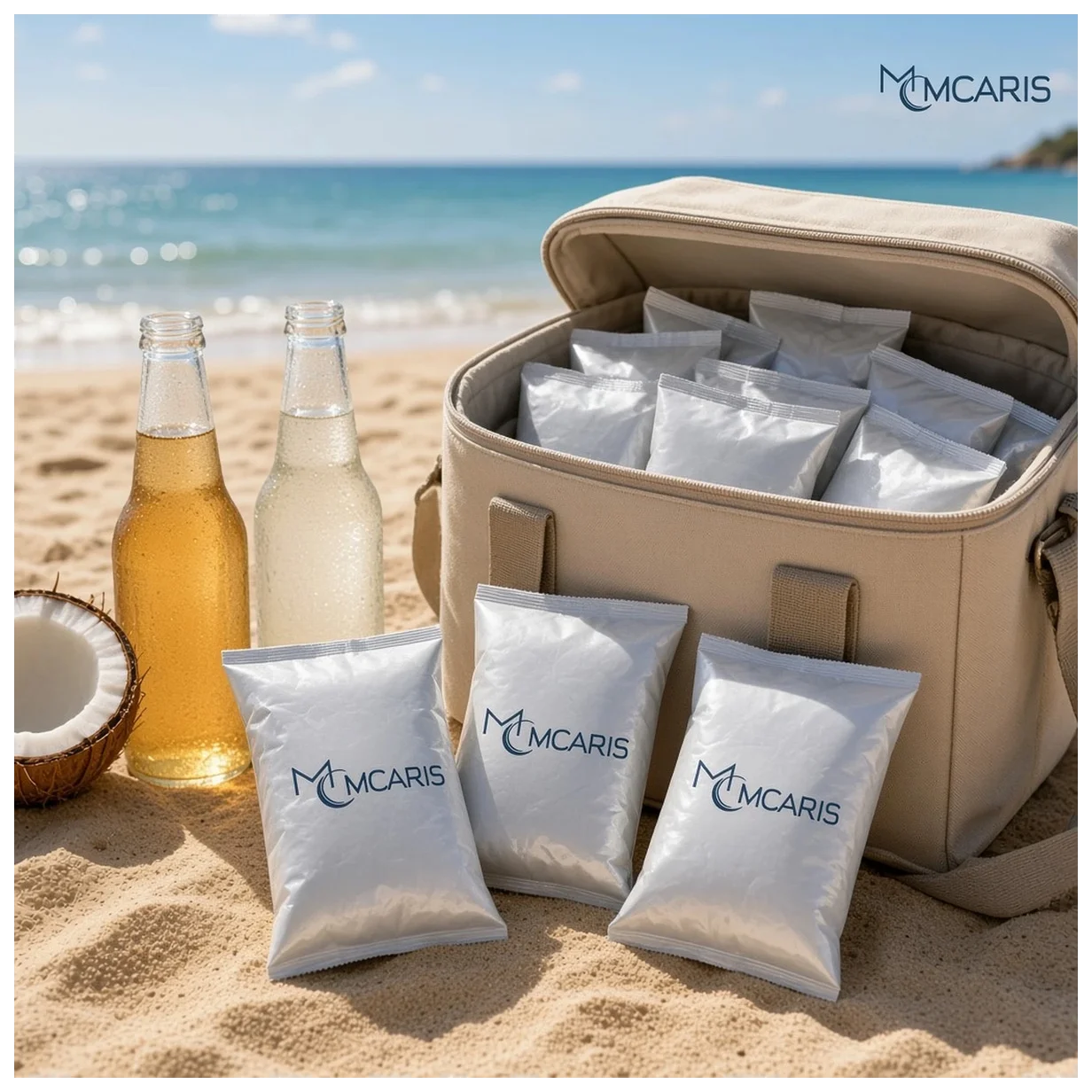3'lü Buz Jeli Soğutucu Paket Seti - Soft Ice Pack Jel Buz Torbası (Gümüş Beyaz) (Kargo Hariç) - Küçük Önizleme 2
