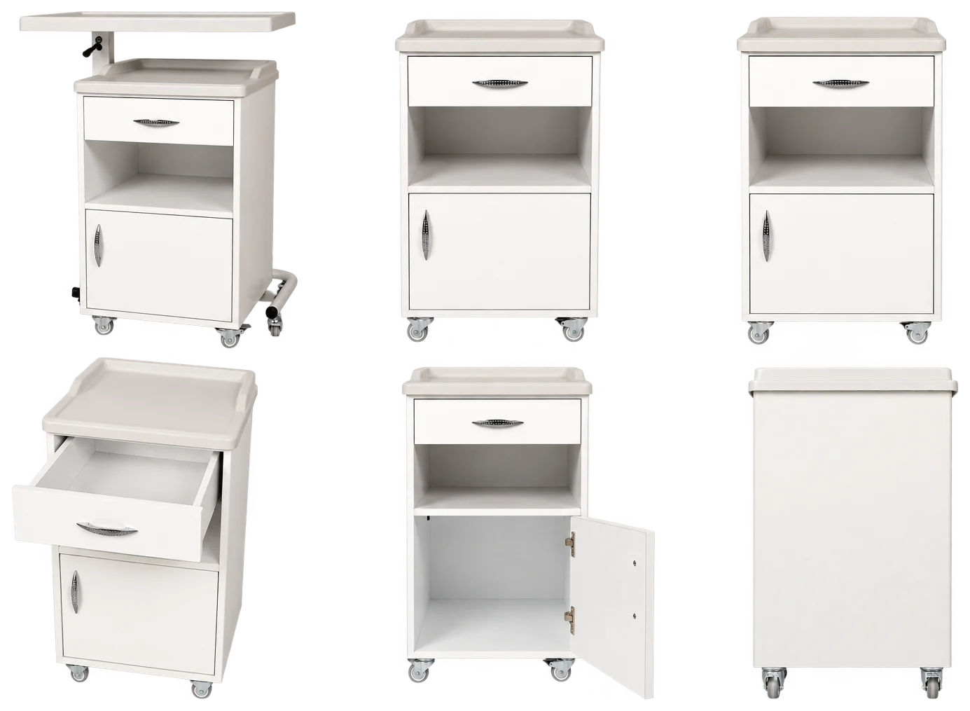 ABS Üst Tablalı Hasta Başı Etajer | MC-4080 - Küçük Önizleme 5