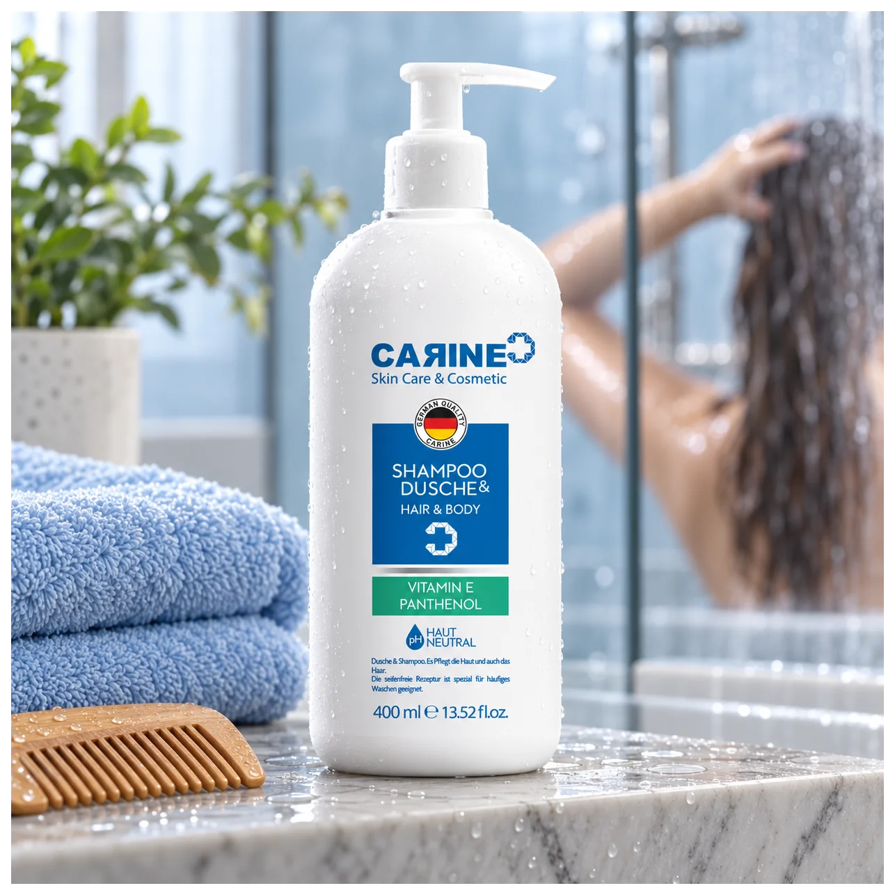 Carine 2'si 1 Arada Şampuan 400 ml - Tek şişede tam temizlik - Medikal Kozmetik Detay Görseli Carine 2'si 1 Arada Şampuan 400 ml - Tek şişede tam temizlik - Medikal Kozmetik Orijinal Görseli (1/3) | MCARIS