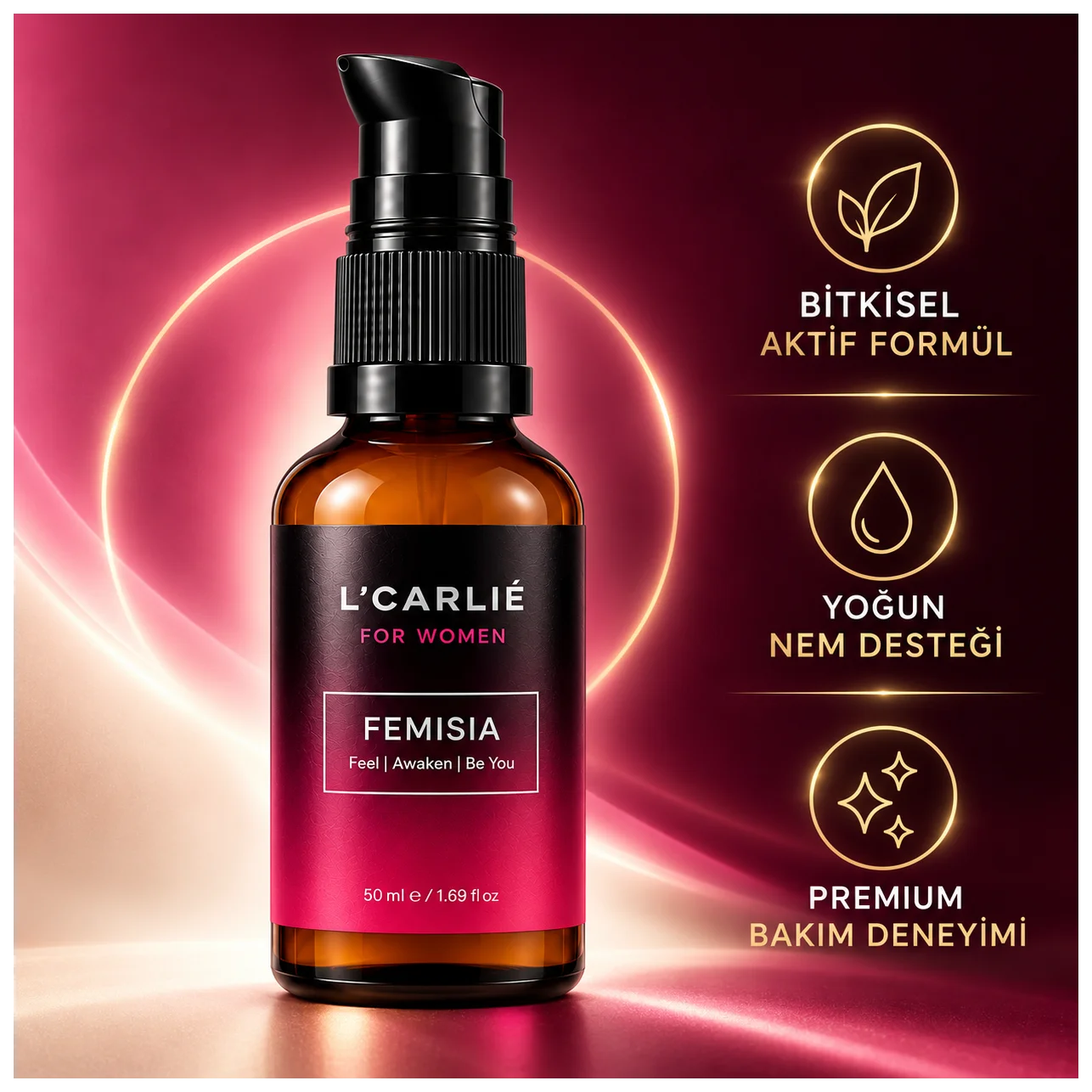 L'Carlie Femisia Kadın Bakım Kremi - Kadınlara özel bitkisel bakım - Küçük Önizleme 3