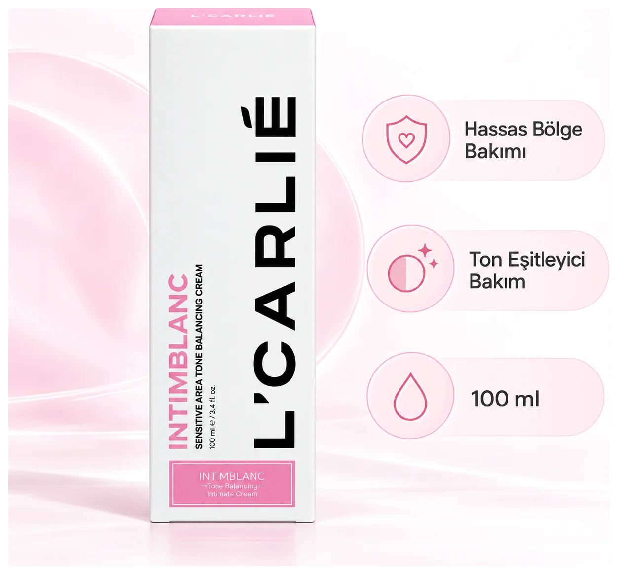 L'Carlie IntimBlanc Hassas Bölge Kremi - Ton görünümü bakımı - Küçük Önizleme 3