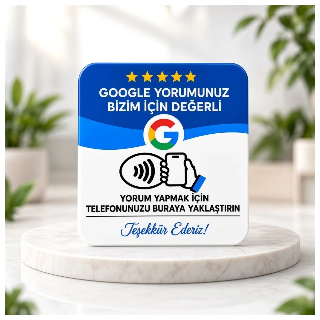 NFC Google Yorum Kartı 9x9 cm UV Baskılı Pleksi Temassız İşletme Değerlendirme Bantlı Tekli - Dijital Ürünler Detay Görseli NFC Google Yorum Kartı 9x9 cm UV Baskılı Pleksi Temassız İşletme Değerlendirme Bantlı Tekli - Dijital Ürünler Orijinal Görseli (1/4) | MCARIS